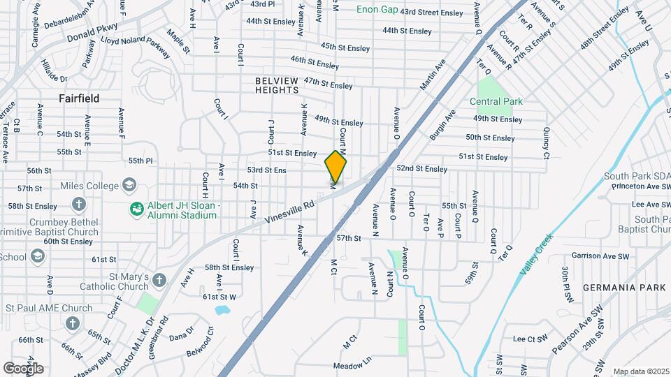 5401 Avenue M Map and Location Details