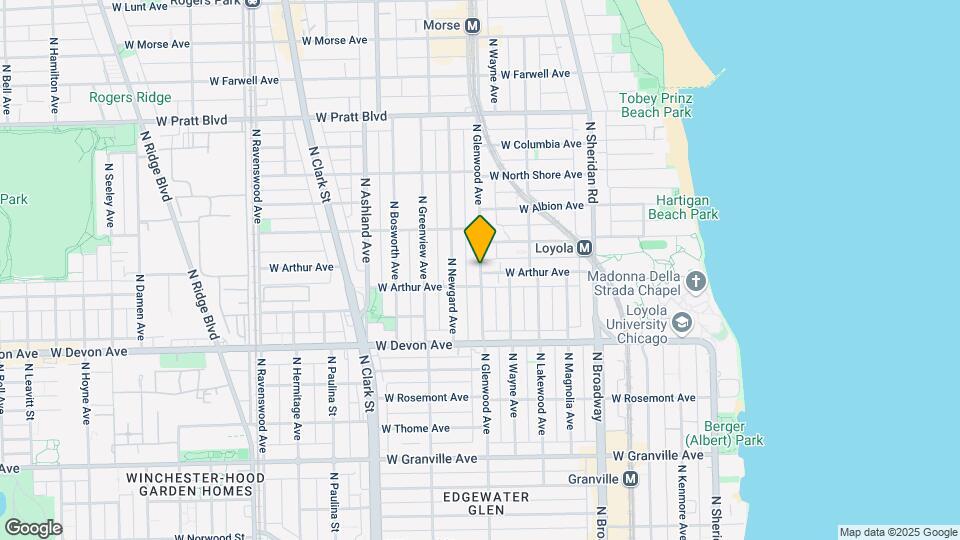 6514 N Glenwood Ave Map and Location Details