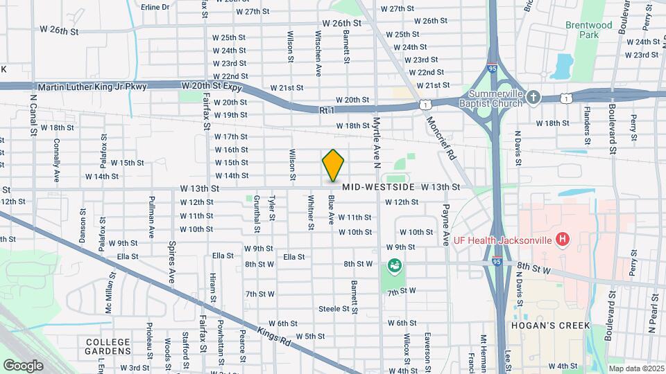 1445 W 13th St Map and Location Details
