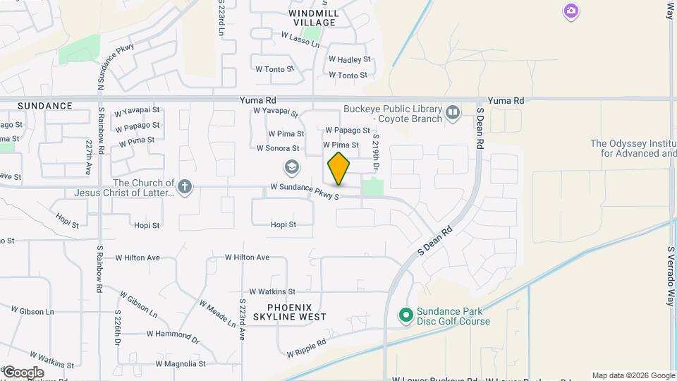 22033 W Mohave St Map and Location Details