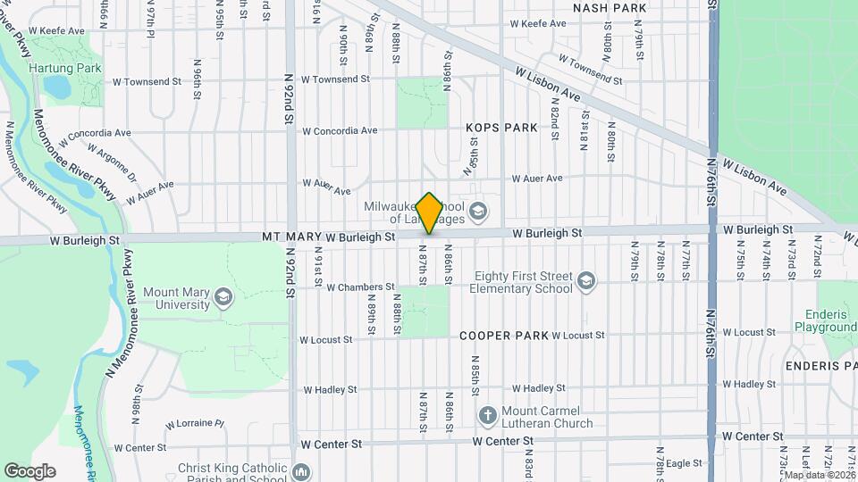 8625 W Burleigh St Mapa y Detalles de la Ubicación