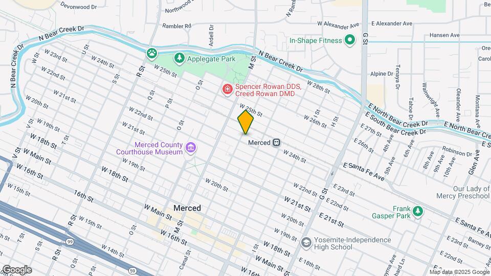 445 W 23rd St Map and Location Details