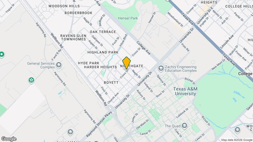French Quarter Apartments Map and Location Details
