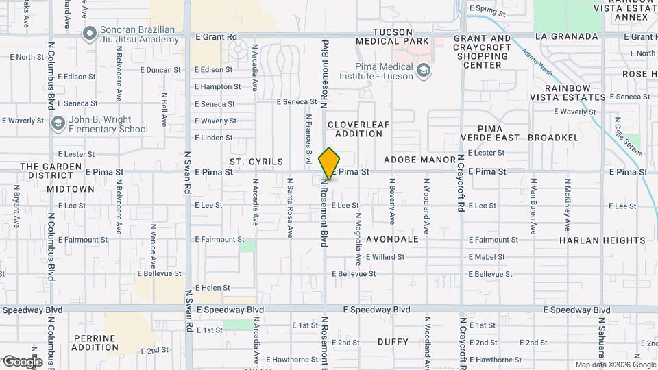 1654 N Rosemont Blvd Map and Location Details