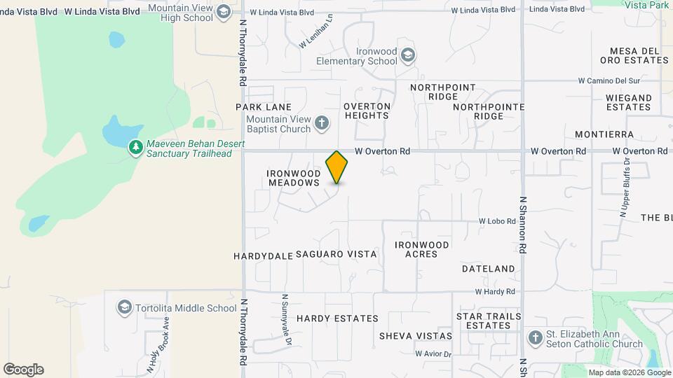 9097 N Jessy Ln Map and Location Details