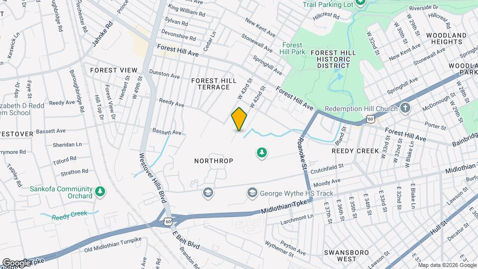 1001 W 42nd St Map and Location Details