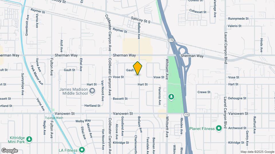 7029 Bellaire Ave Map and Location Details