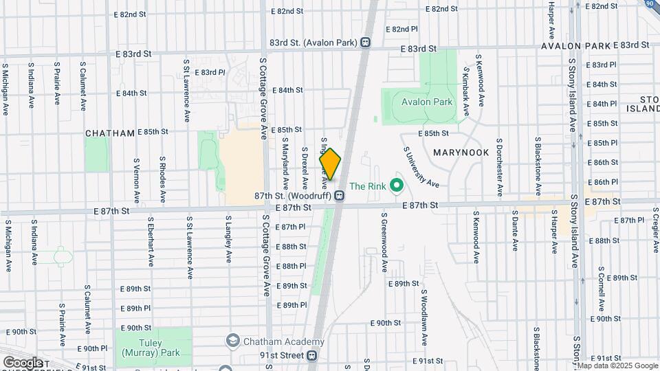 8627 S Ingleside Ave Map and Location Details