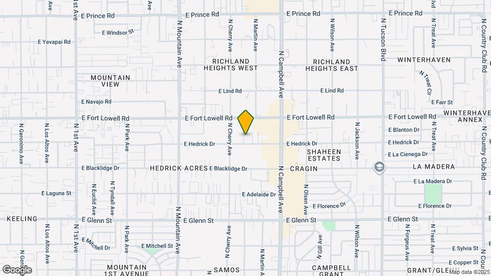 1643 E Hedrick Dr Mapa y Detalles de la Ubicación
