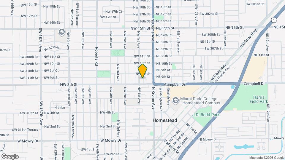 821 NW 1st Ave Map and Location Details