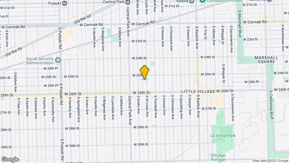 2518 S Saint Louis Ave, Unit 2 Map and Location Details