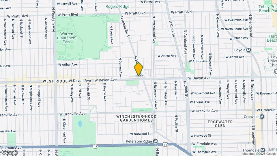 6400 N Ridge Blvd Map and Location Details