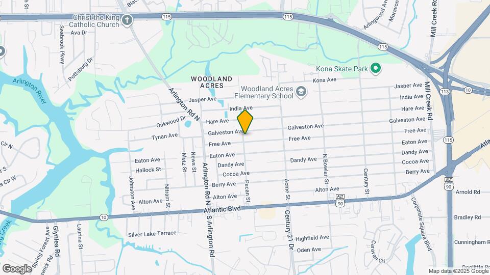 241 Pecan St Map and Location Details