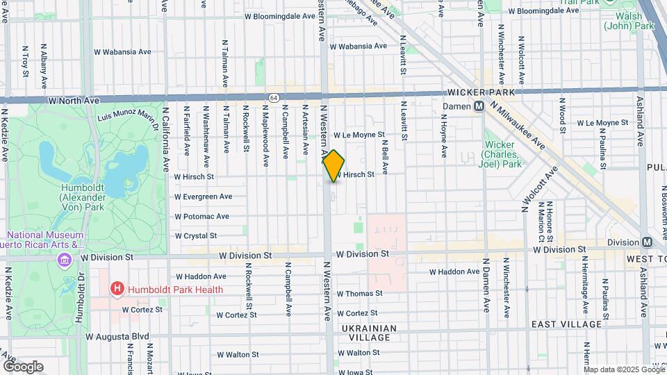 1341 N Western Ave, Unit 3 Map and Location Details