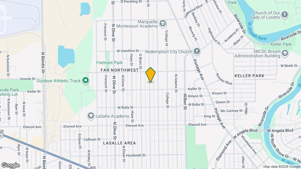 1714 N Johnson St Map and Location Details