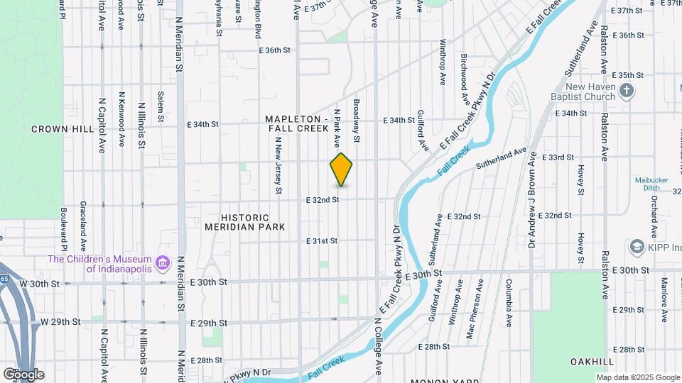 3211 N Park Ave Map and Location Details