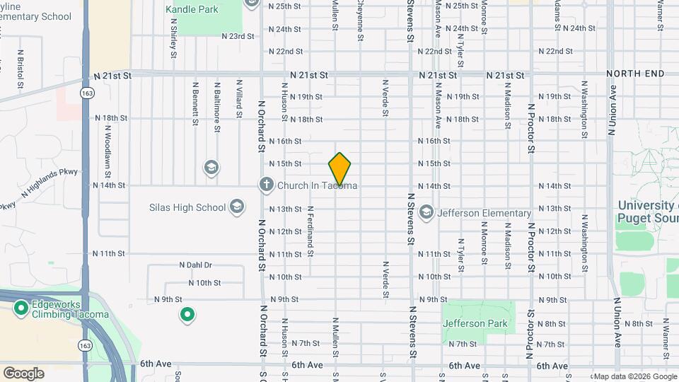 1319 N Mullen St Map and Location Details