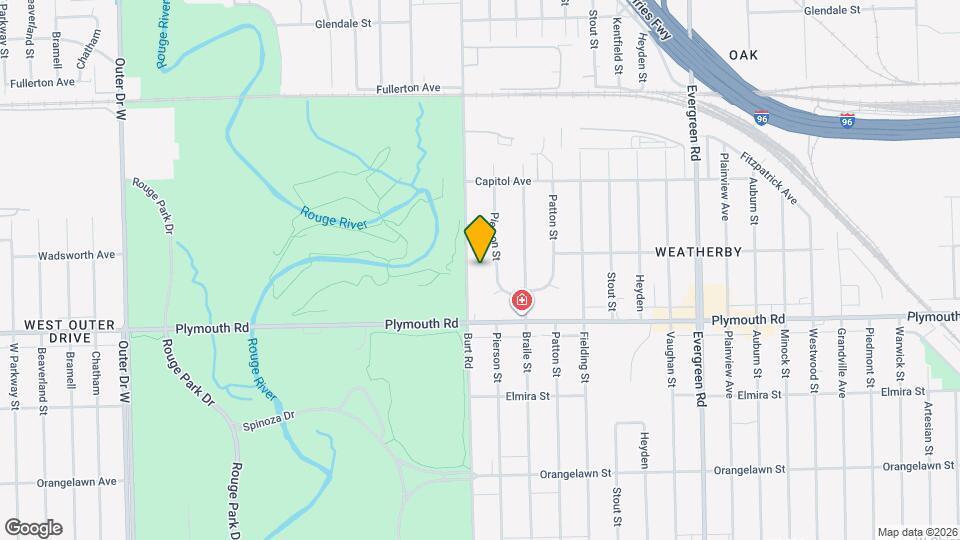 11716 Burt Rd Map and Location Details