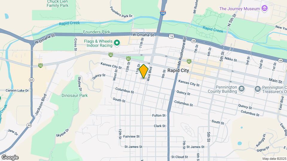 725 West Blvd Map and Location Details