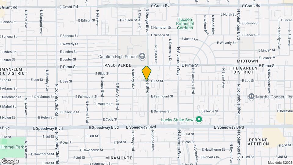 1529 N Dodge Blvd Mapa y Detalles de la Ubicación