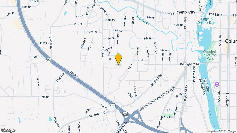 1401 Adie St Map and Location Details