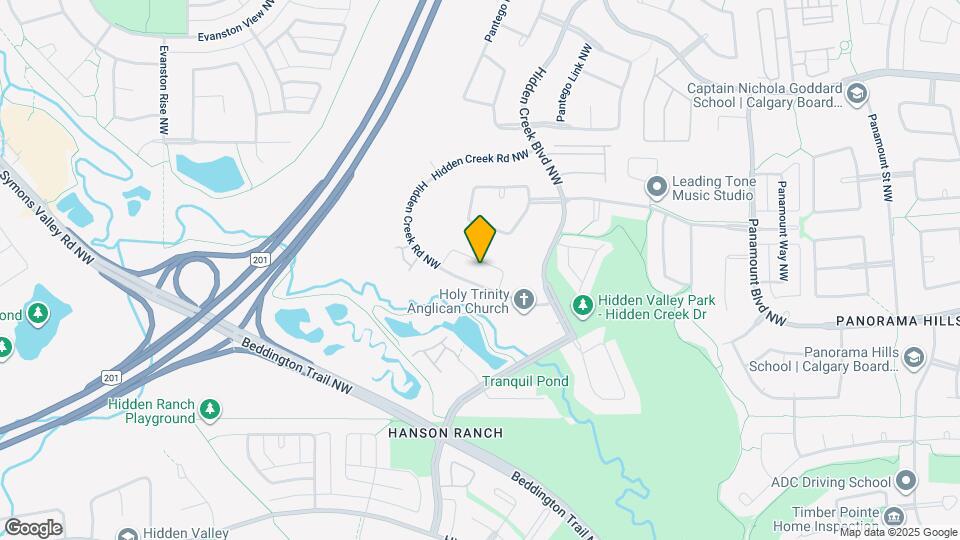 39 Hidden Creek Cres NW Map and Location Details