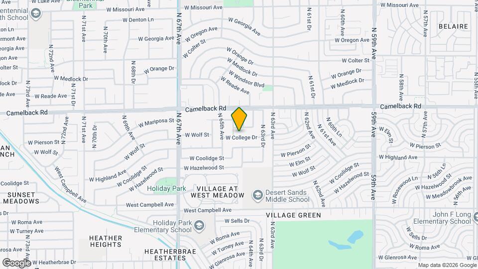 6420 W College Dr Map and Location Details