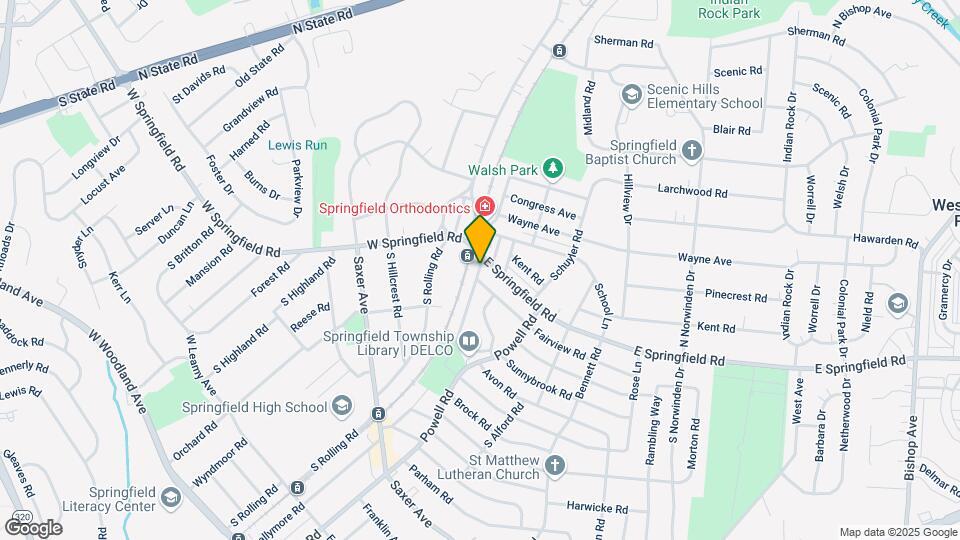 11 S Brookside Rd Map and Location Details