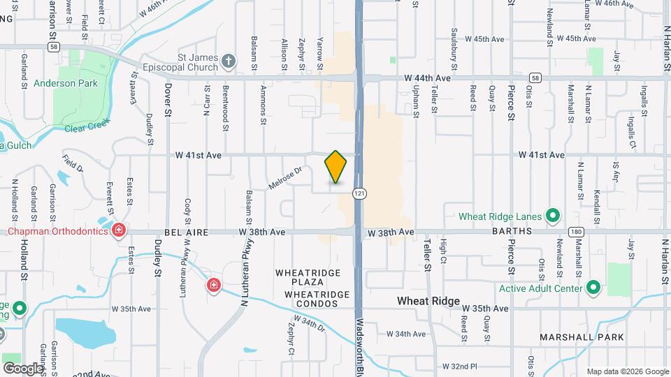 3900 Yarrow St Map and Location Details