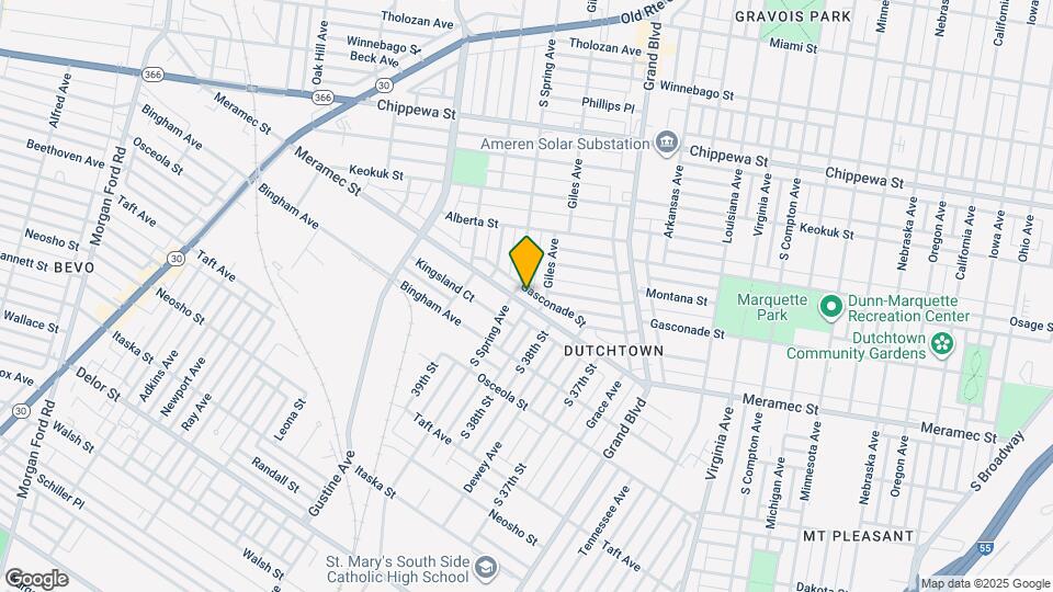 3837 Meramec St Map and Location Details