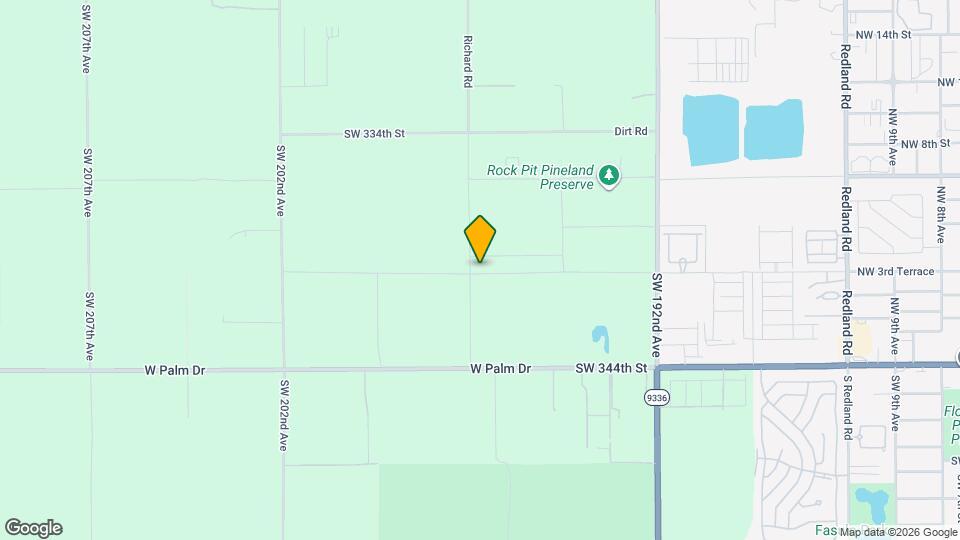 19661 SW 340th St Map and Location Details