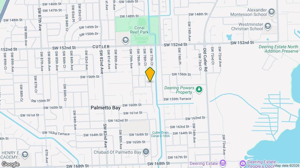 15700 SW 77th Ct Map and Location Details