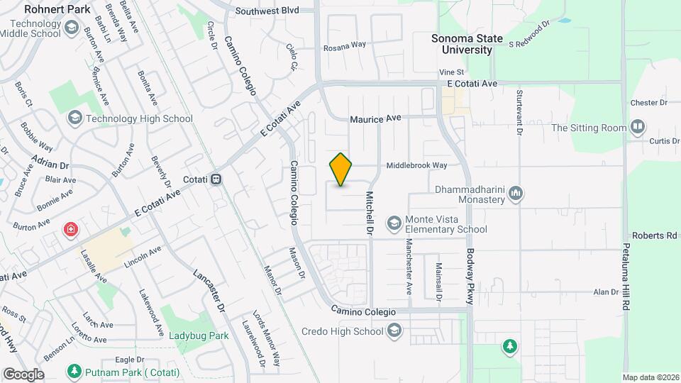 1356 Miramonte Pl Map and Location Details