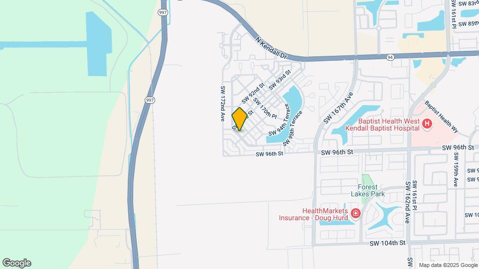 9391 SW 171st Ct Map and Location Details