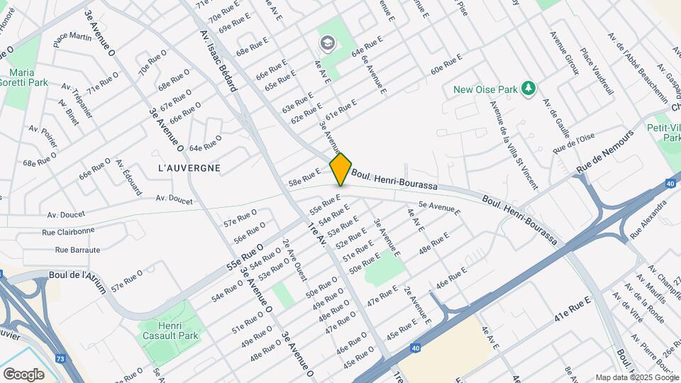 255 55E Rue E Map and Location Details