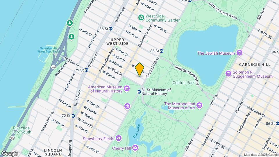 14 W 82nd St Mapa y Detalles de la Ubicación