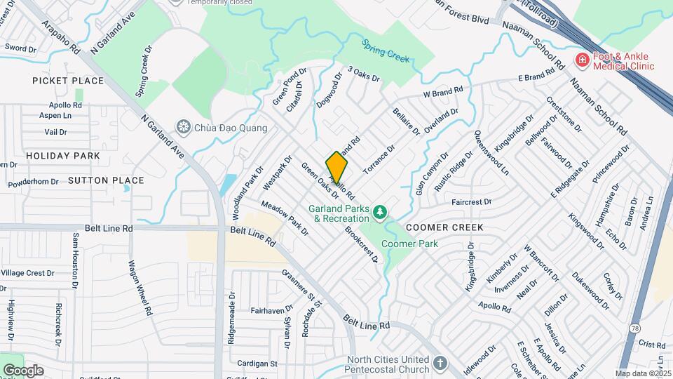 2809 Green Oaks Dr Map and Location Details