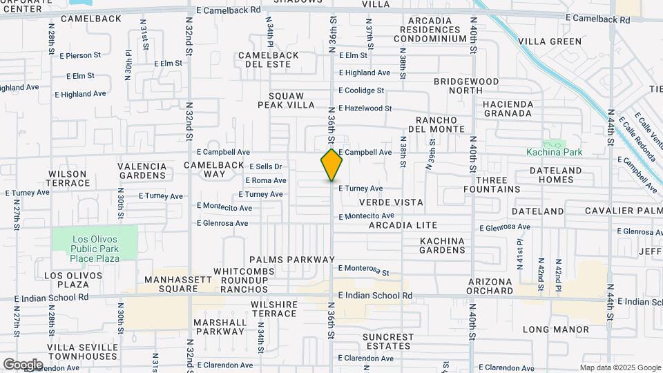 4404 N 36th St Map and Location Details