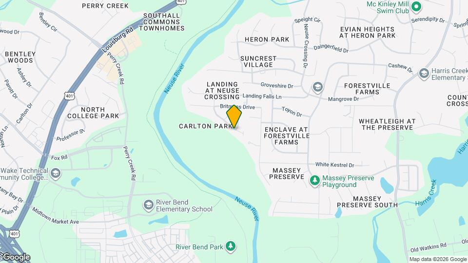 3605 Landshire View Lane Map and Location Details