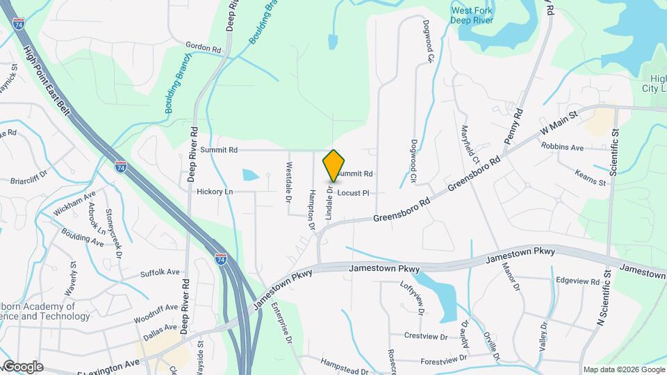 701 Locust Pl, Unit Locust Mapa y Detalles de la Ubicación