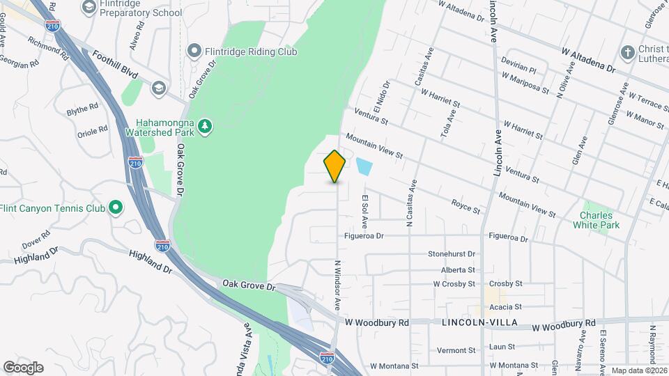 2581 N Windsor Ave Map and Location Details