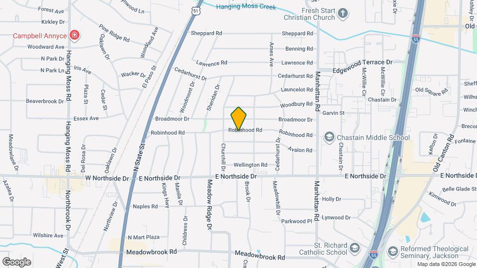 535 Robinhood Rd Map and Location Details