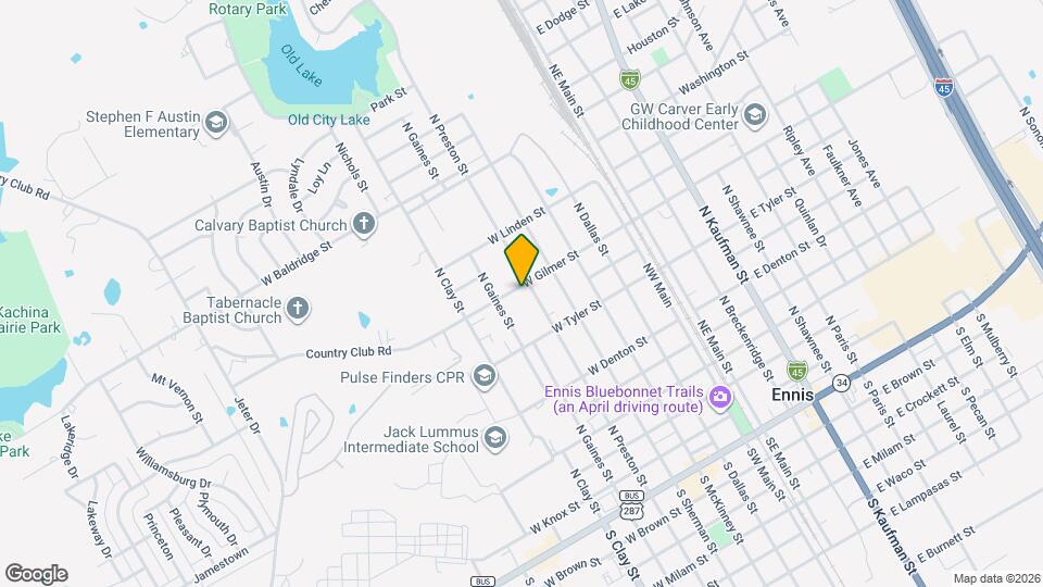 501 W Gilmer St Map and Location Details