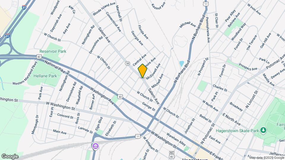 607 Salem Ave Map and Location Details