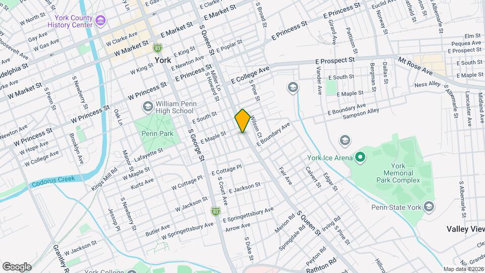 524 S Queen St Map and Location Details