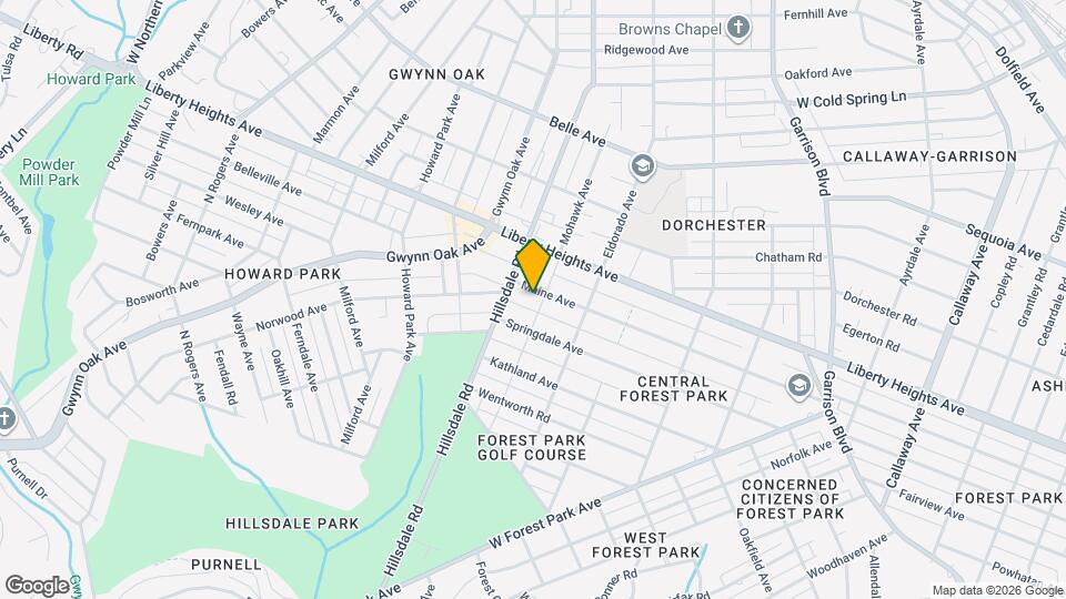 4503 Maine Ave, Unit Second Floor Map and Location Details