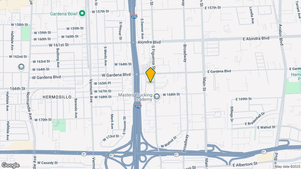 16601 S Figueroa St Mapa y Detalles de la Ubicación