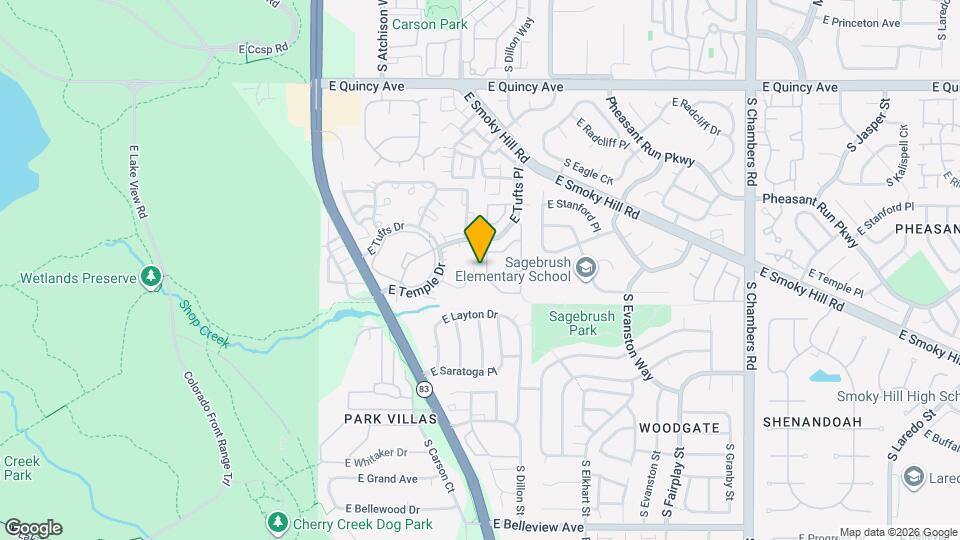 4633 S Crystal Way Map and Location Details