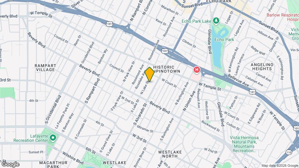 222 N Lake St Map and Location Details