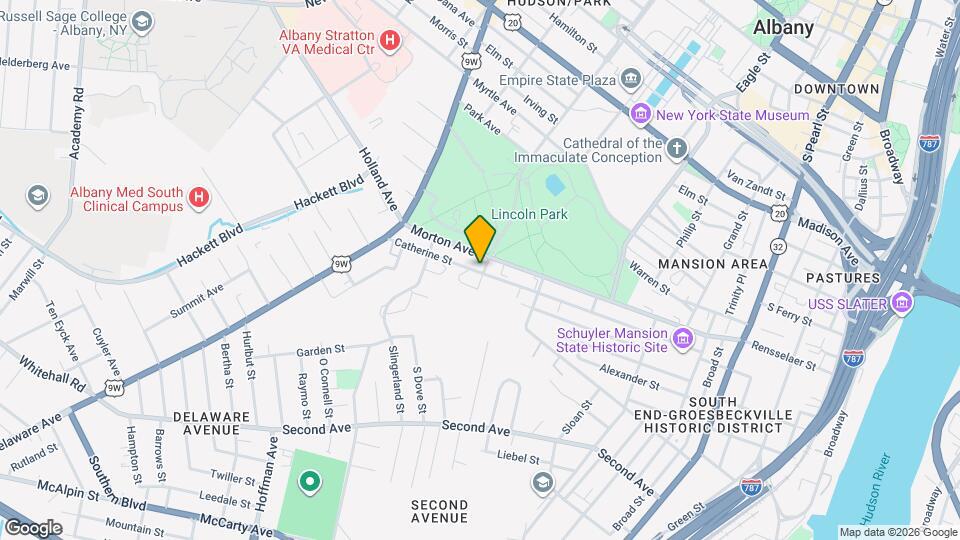 222 S Swan St, Unit Second floor apartment Map and Location Details